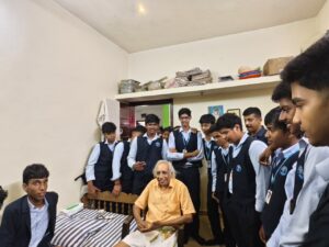 A visit to old age home by our Grade X students