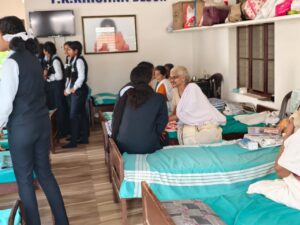 A visit to old age home by our Grade X students,,