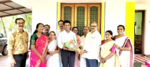 Felicitating our former student NEET TOPPER ,KERALA